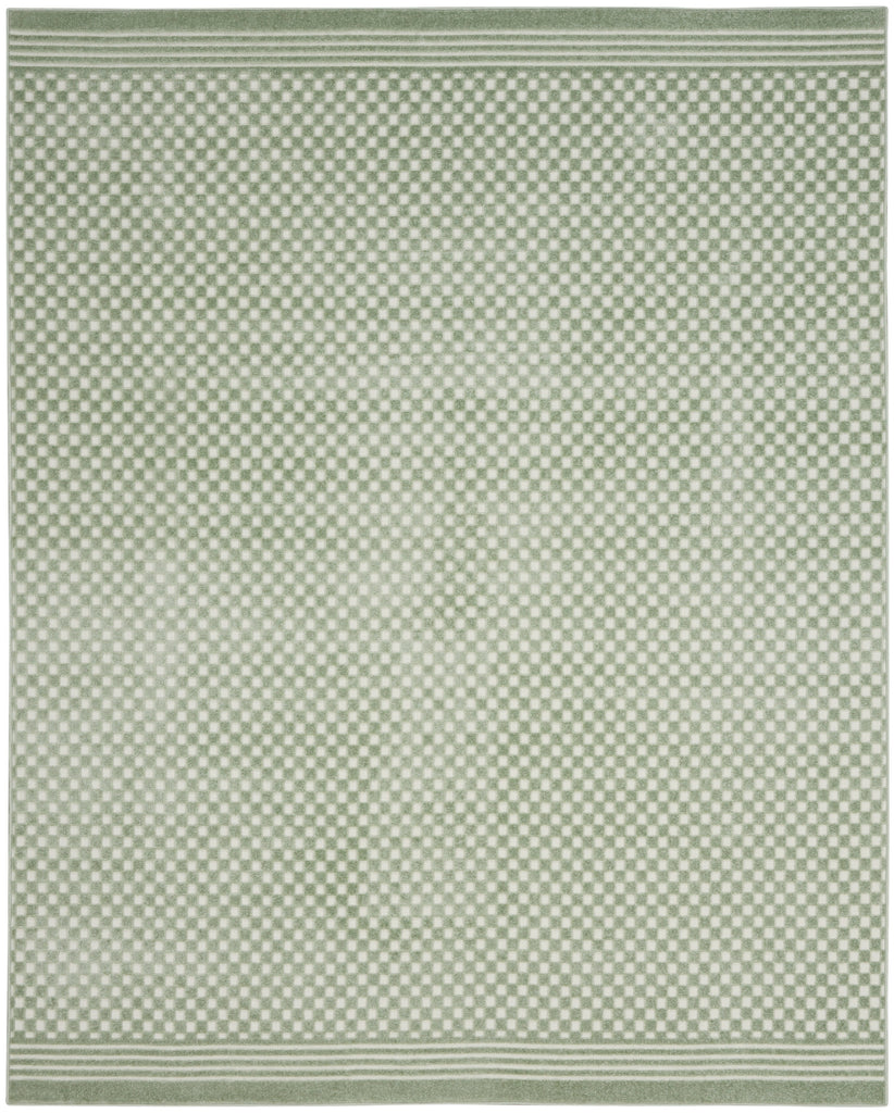 nourison care free caf02 green rug