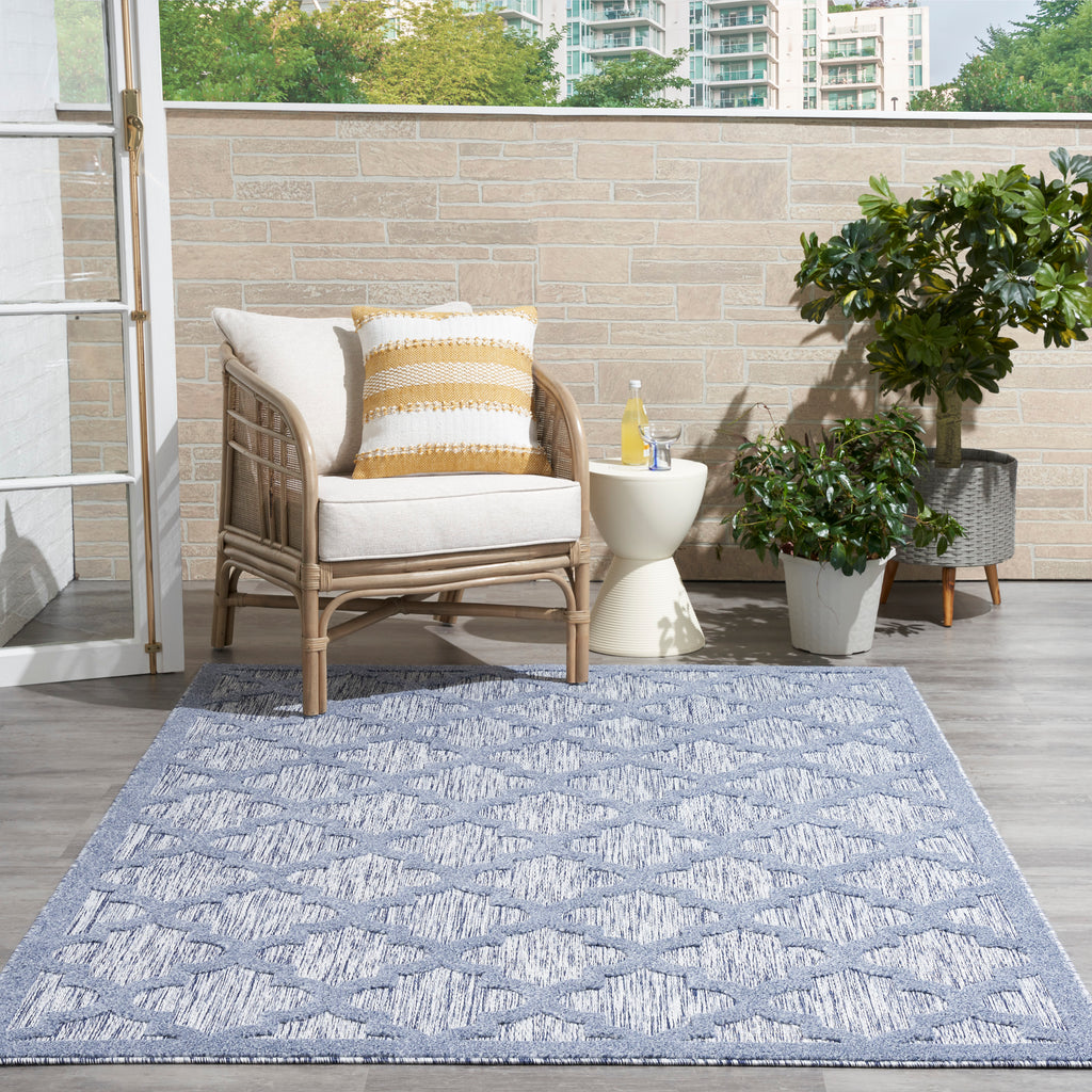 nourison easy care nes01 denim blue rug