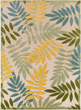 nourison aloha alh18 green multicolor rug