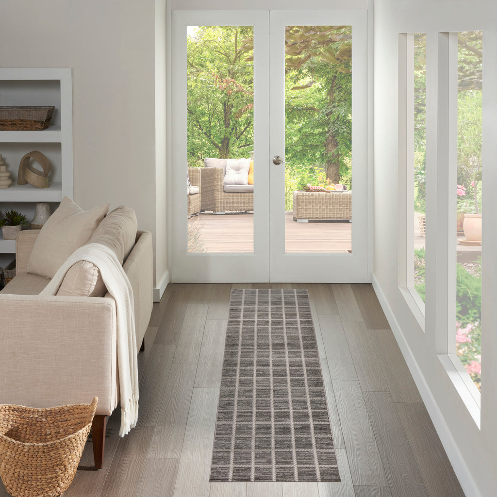 nourison serenity home srh05 grey ivory rug