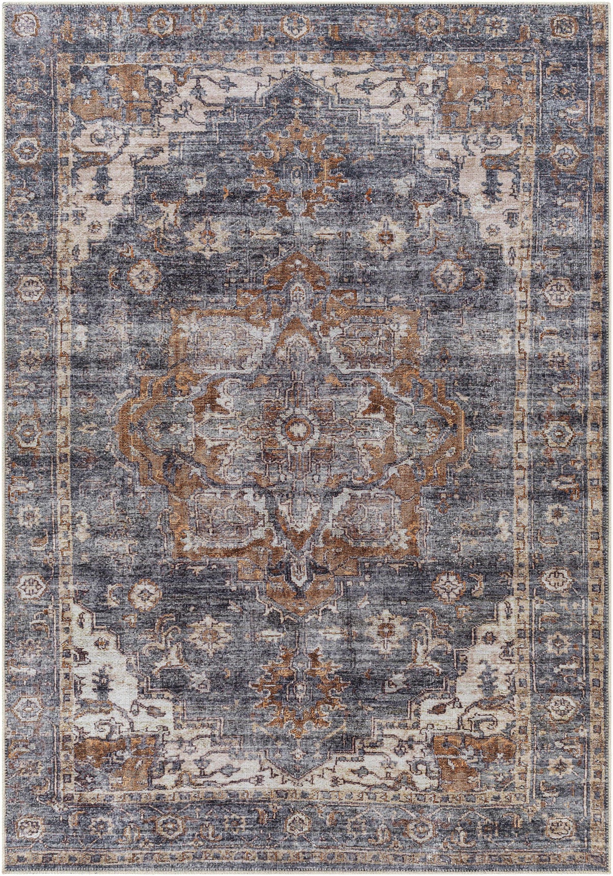 Hauteloom Lagangilang LAGAN Beige Machine Made Polyester Rug