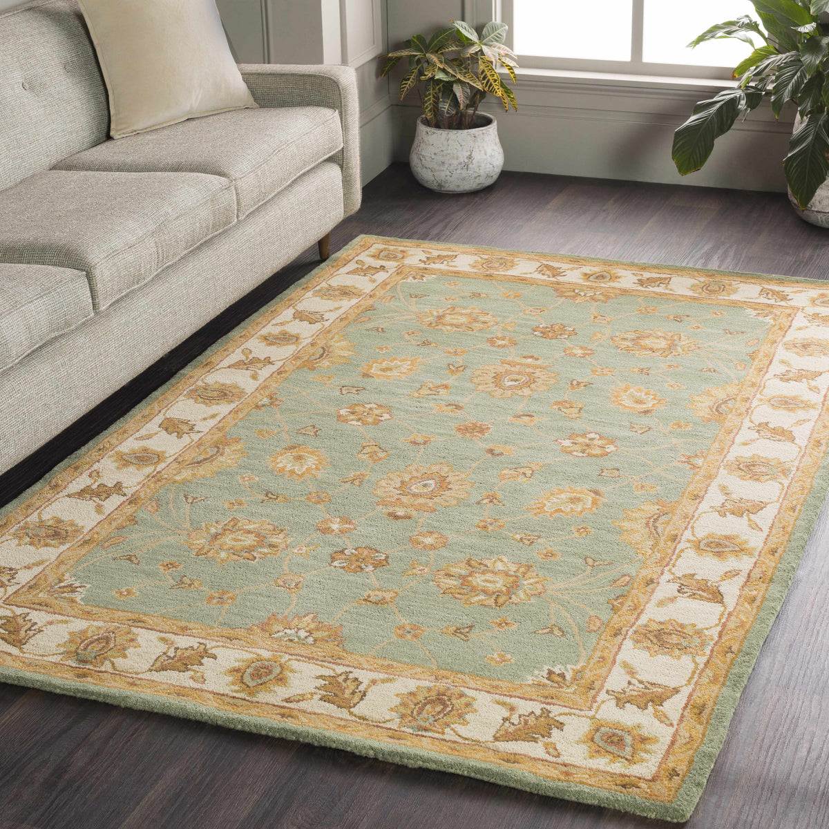Hauteloom Lagrange LAGRA Sage Hand Tufted Wool Rug