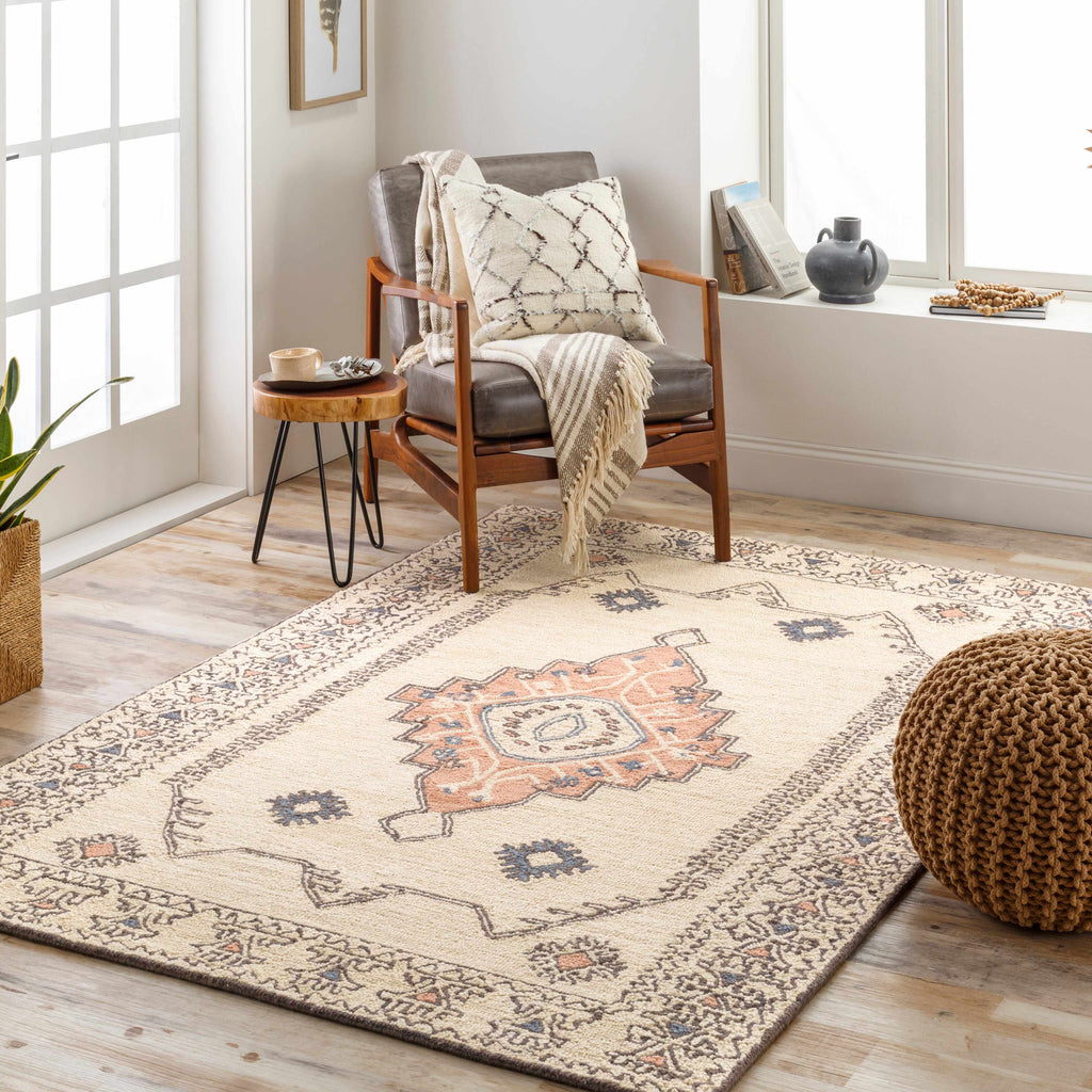 Hauteloom Laketon LAKET Peach Hand Tufted Wool Rug