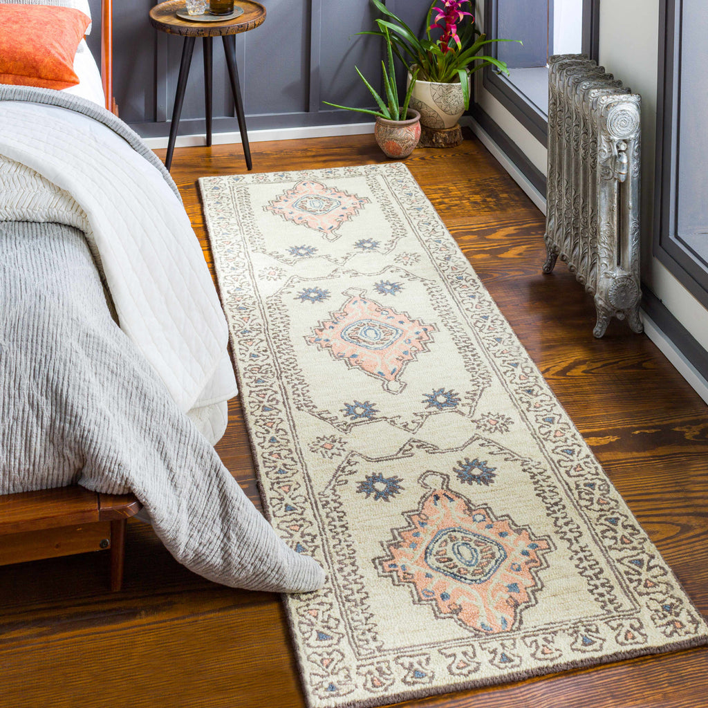 Hauteloom Laketon LAKET Peach Hand Tufted Wool Rug