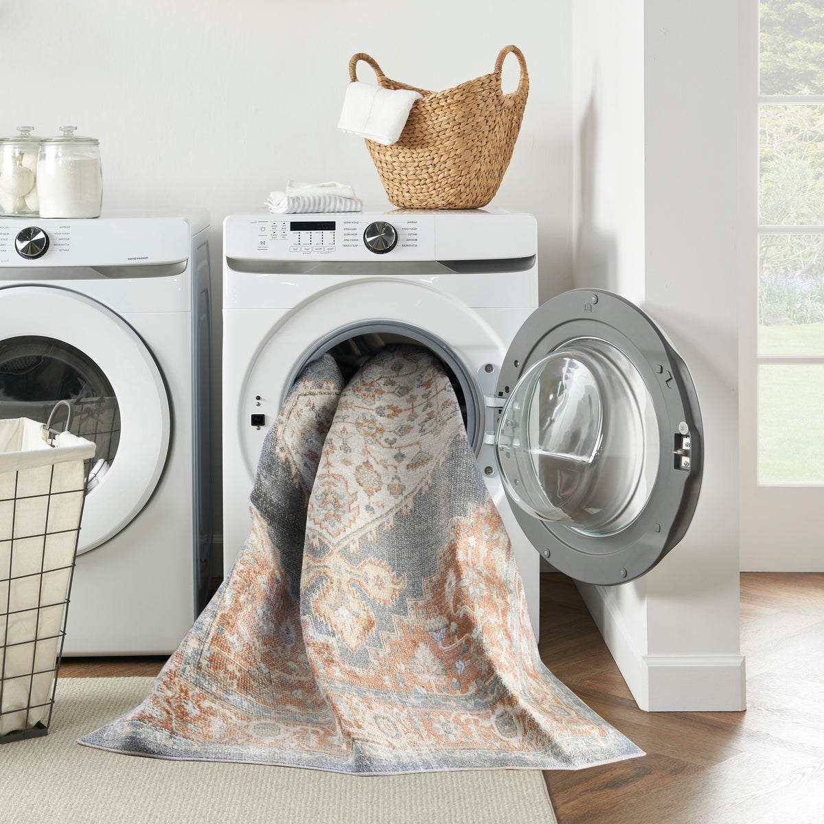 nourison astra machine washable asw11 denim multicolor rug