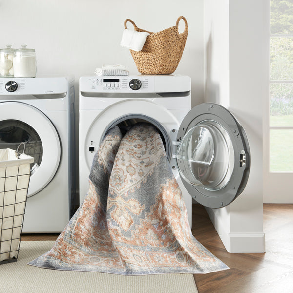 nourison astra machine washable asw11 denim multicolor rug