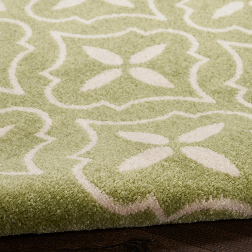 nourison nourison essentials nre04 green ivory rug