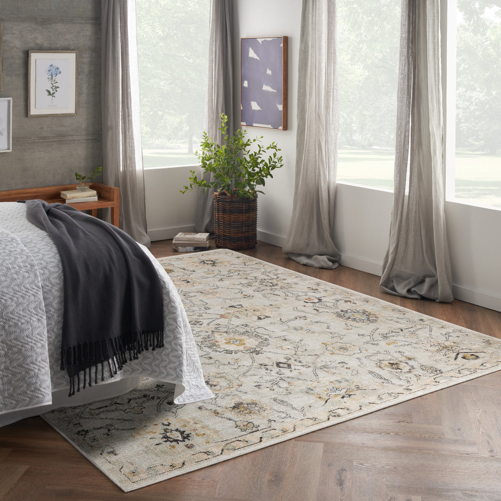 nourison oushak home ous01 grey rug