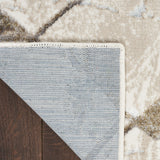 nourison glitz glz02 ivory grey rug