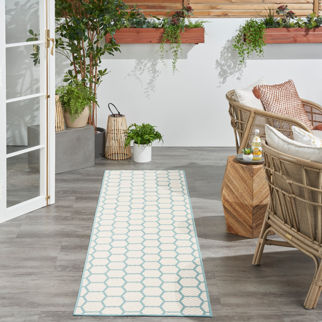 nourison twist reversible tws01 aqua rug