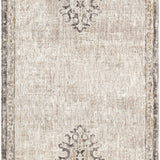 nourison antique fusion anf01 ivory charcoal rug