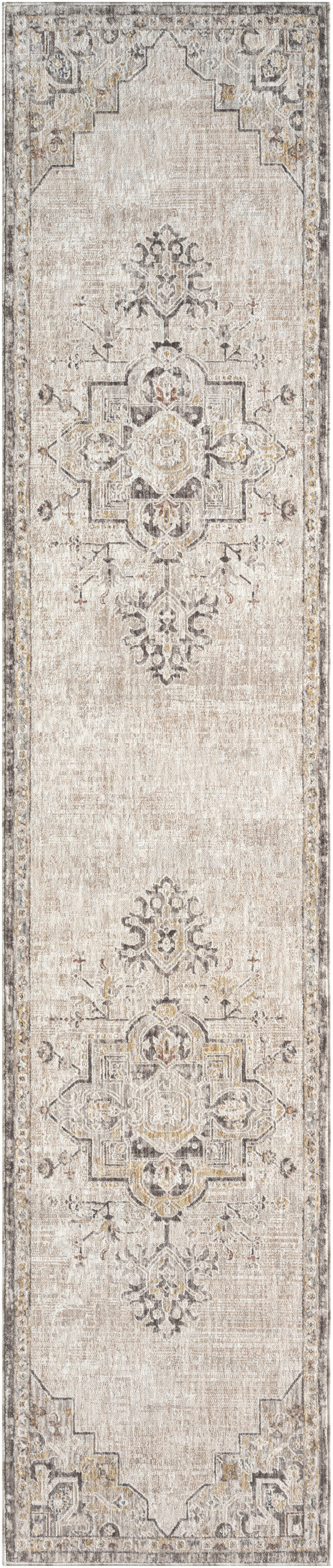 nourison antique fusion anf01 ivory charcoal rug