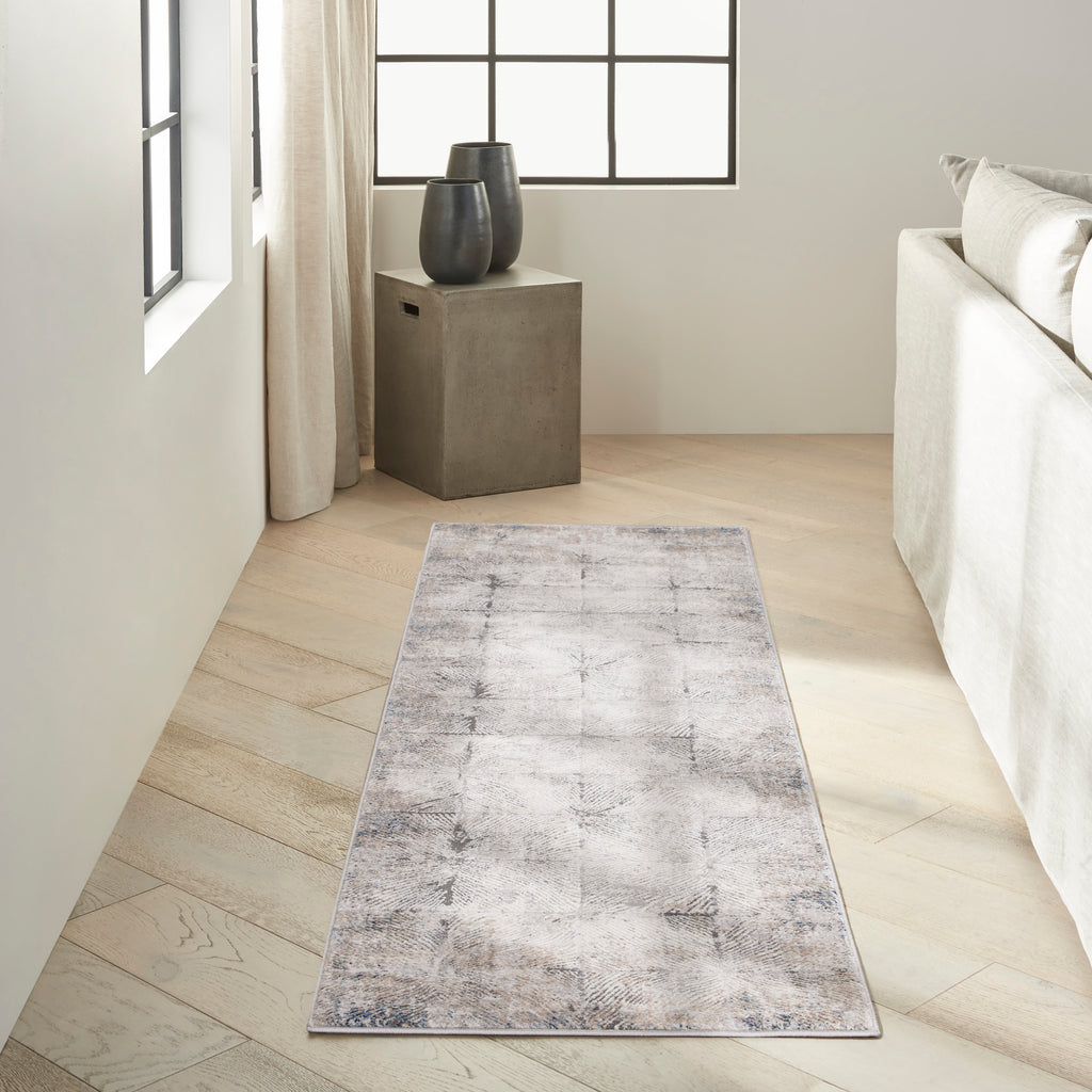 nourison ck022 infinity ifn03 ivory grey rug