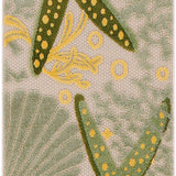 nourison aloha alh24 green yellow rug