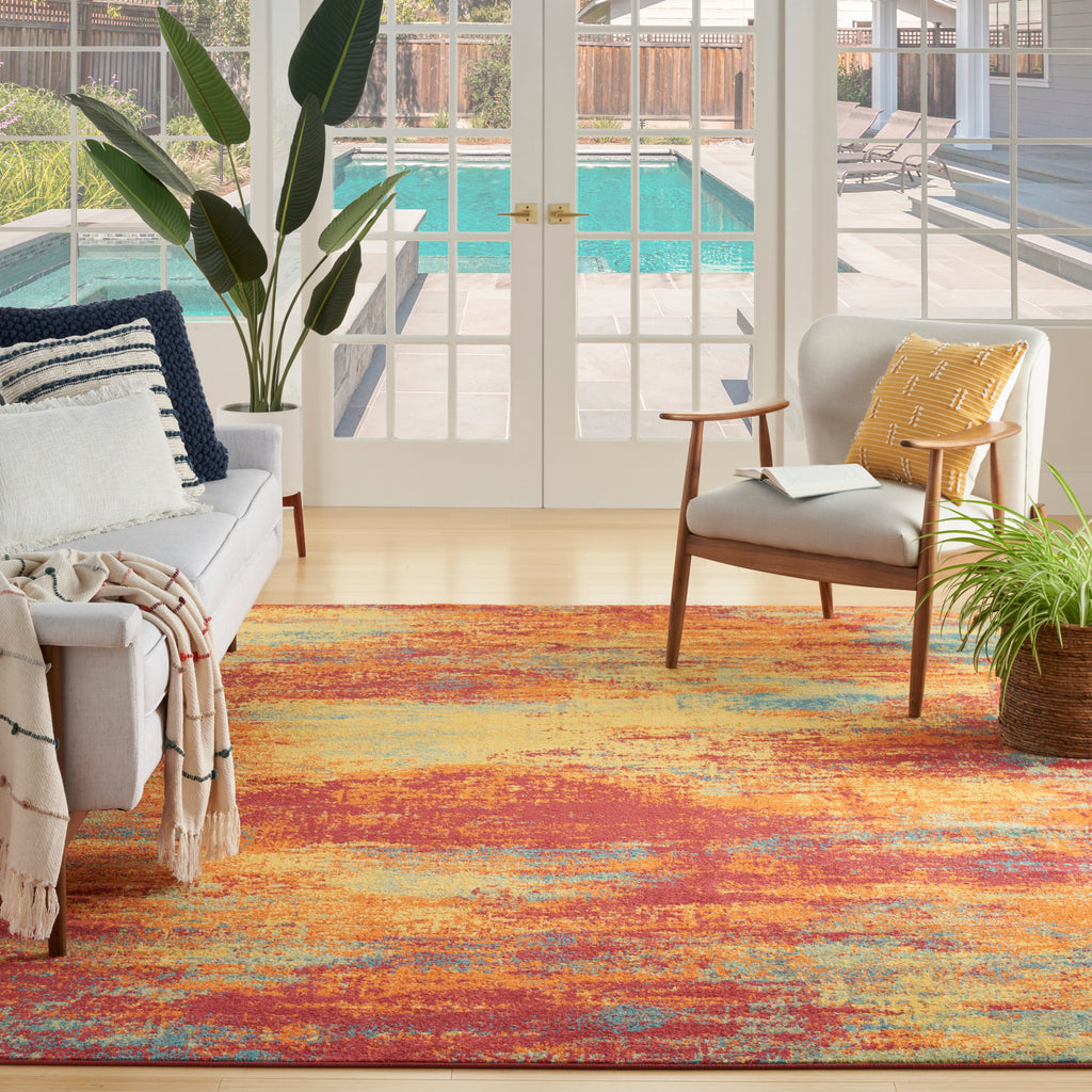 nourison nourison essentials nre06 flame rug