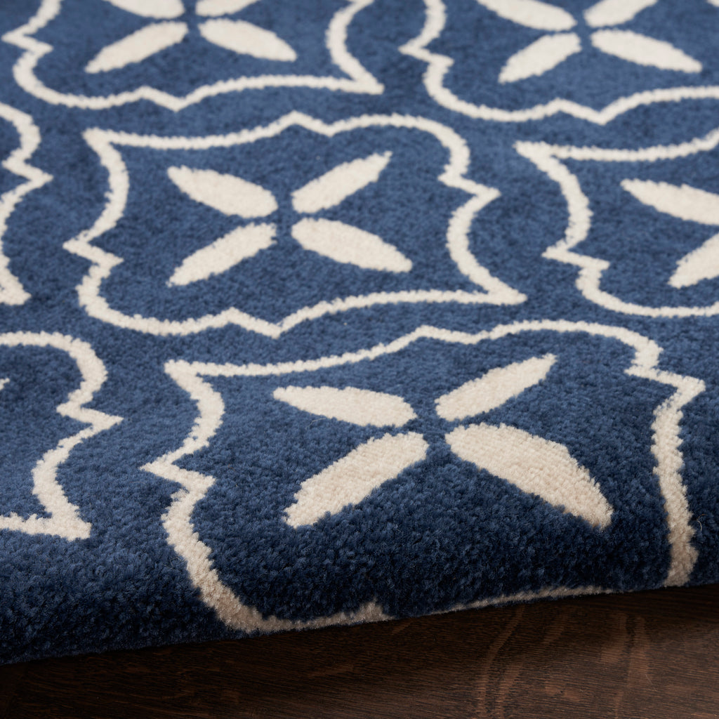 nourison nourison essentials nre04 navy ivory rug