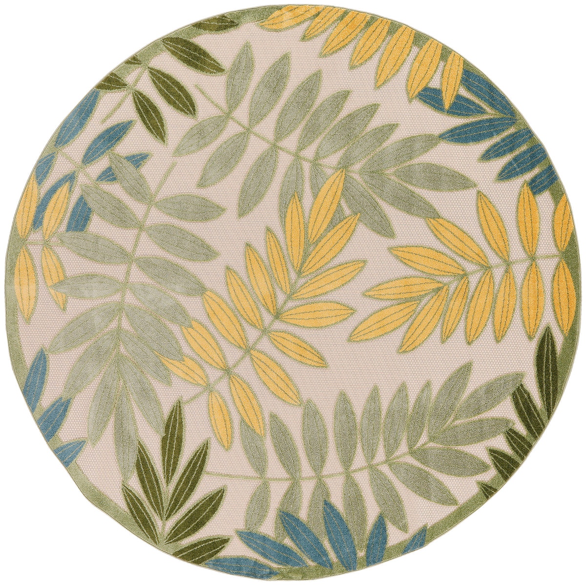 nourison aloha alh18 green multicolor rug