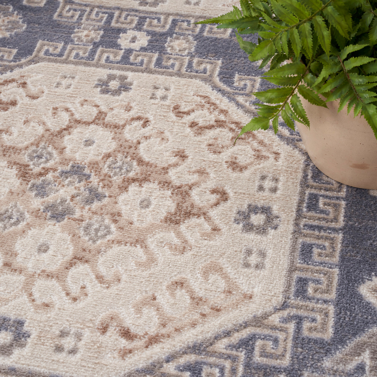 nourison serenity home srh01 ivory blue rug