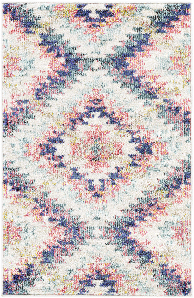 Hauteloom Lewisberry LEW White Machine Made Polypropylene Rug