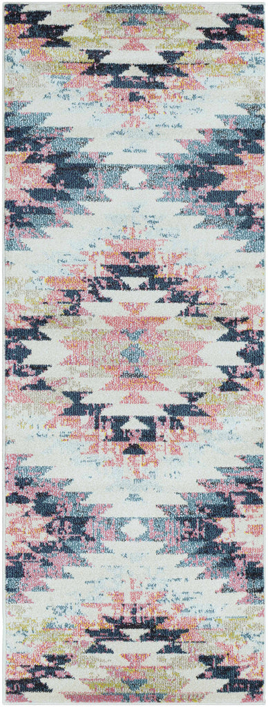Hauteloom Lewisberry LEW White Machine Made Polypropylene Rug