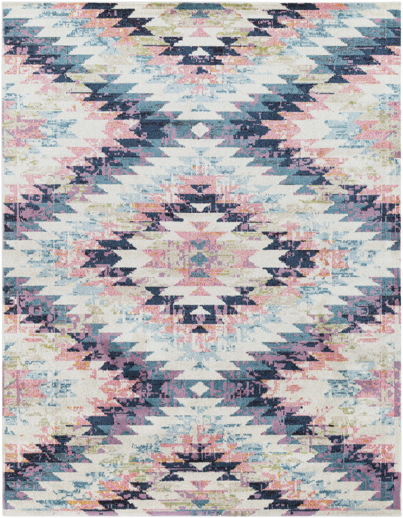 Hauteloom Lewisberry LEW White Machine Made Polypropylene Rug