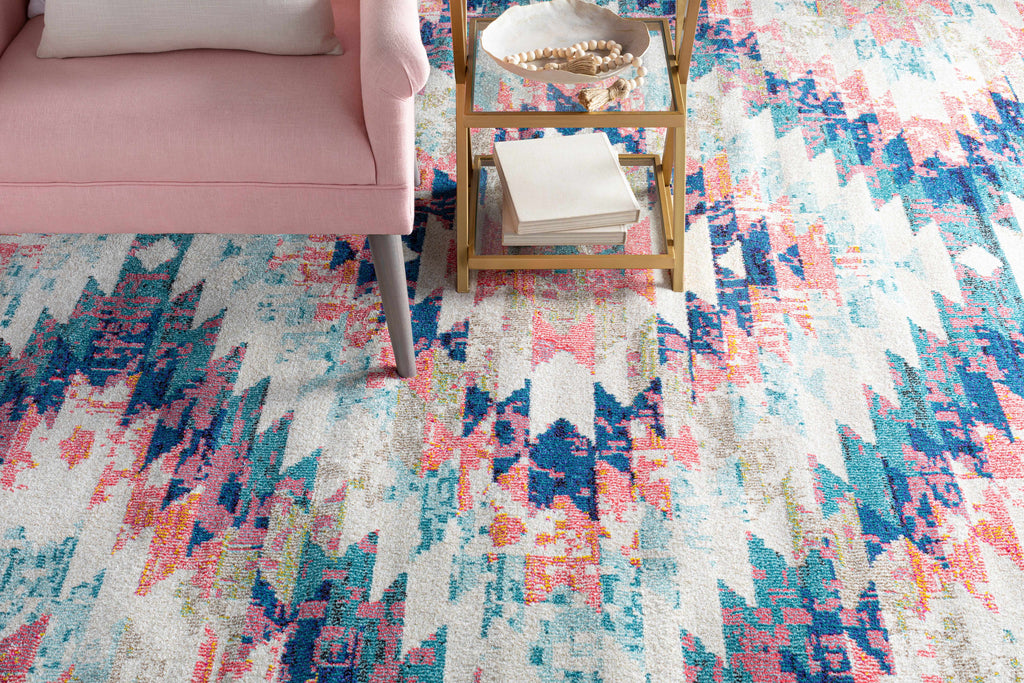Hauteloom Lewisberry LEW White Machine Made Polypropylene Rug