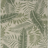 nourison garden oasis goa02 ivory green rug