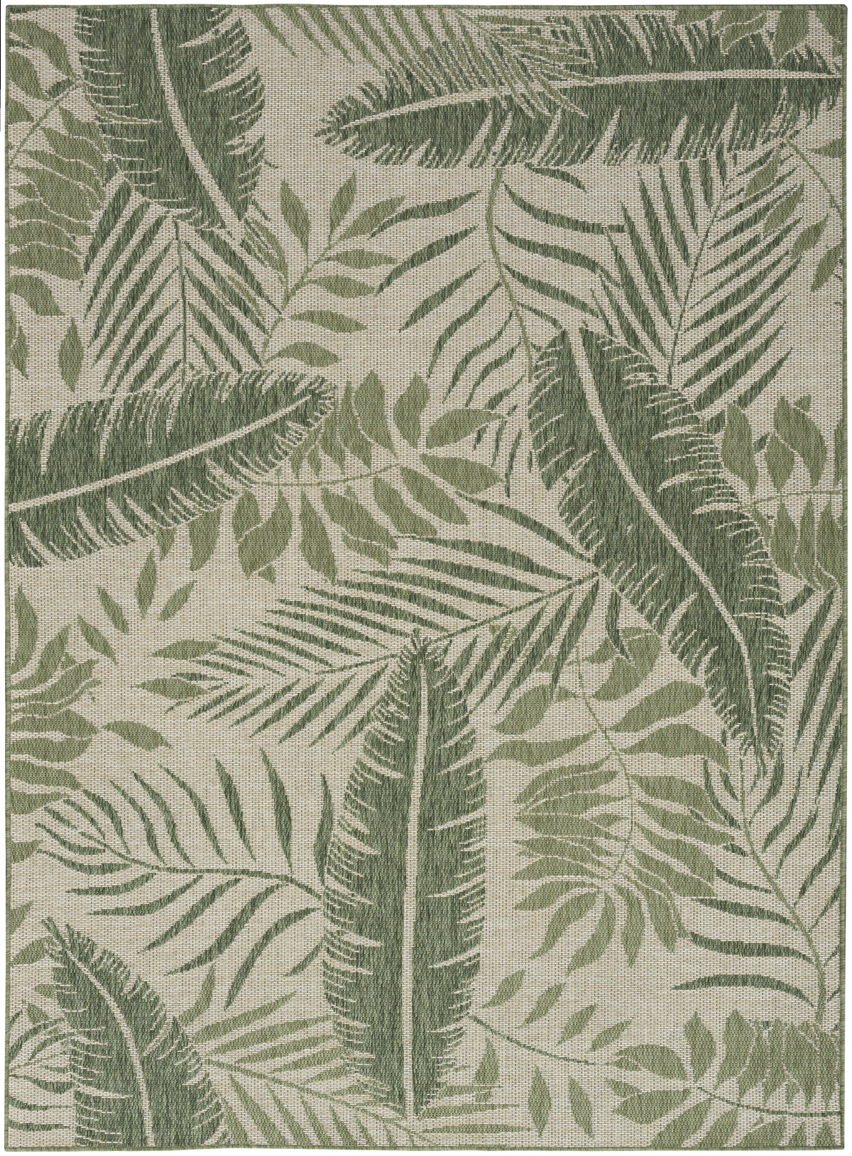 nourison garden oasis goa02 ivory green rug