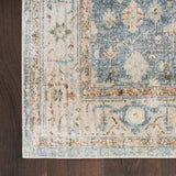 nourison astra machine washable asw11 silver blue rug