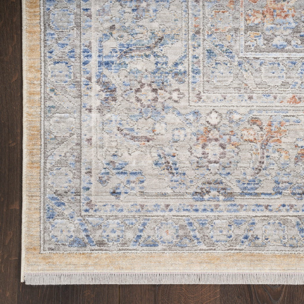 nourison elegant heirlooms elh01 grey gold rug