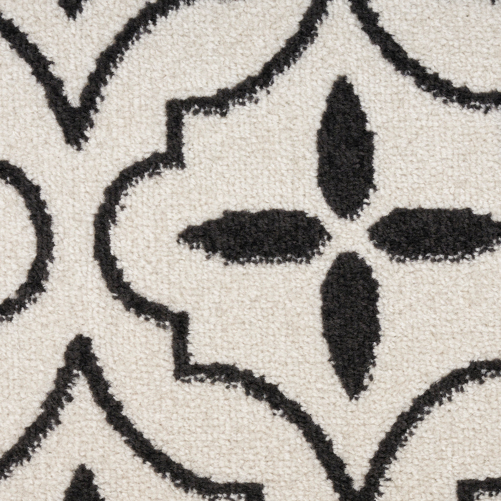nourison nourison essentials nre04 ivory black rug