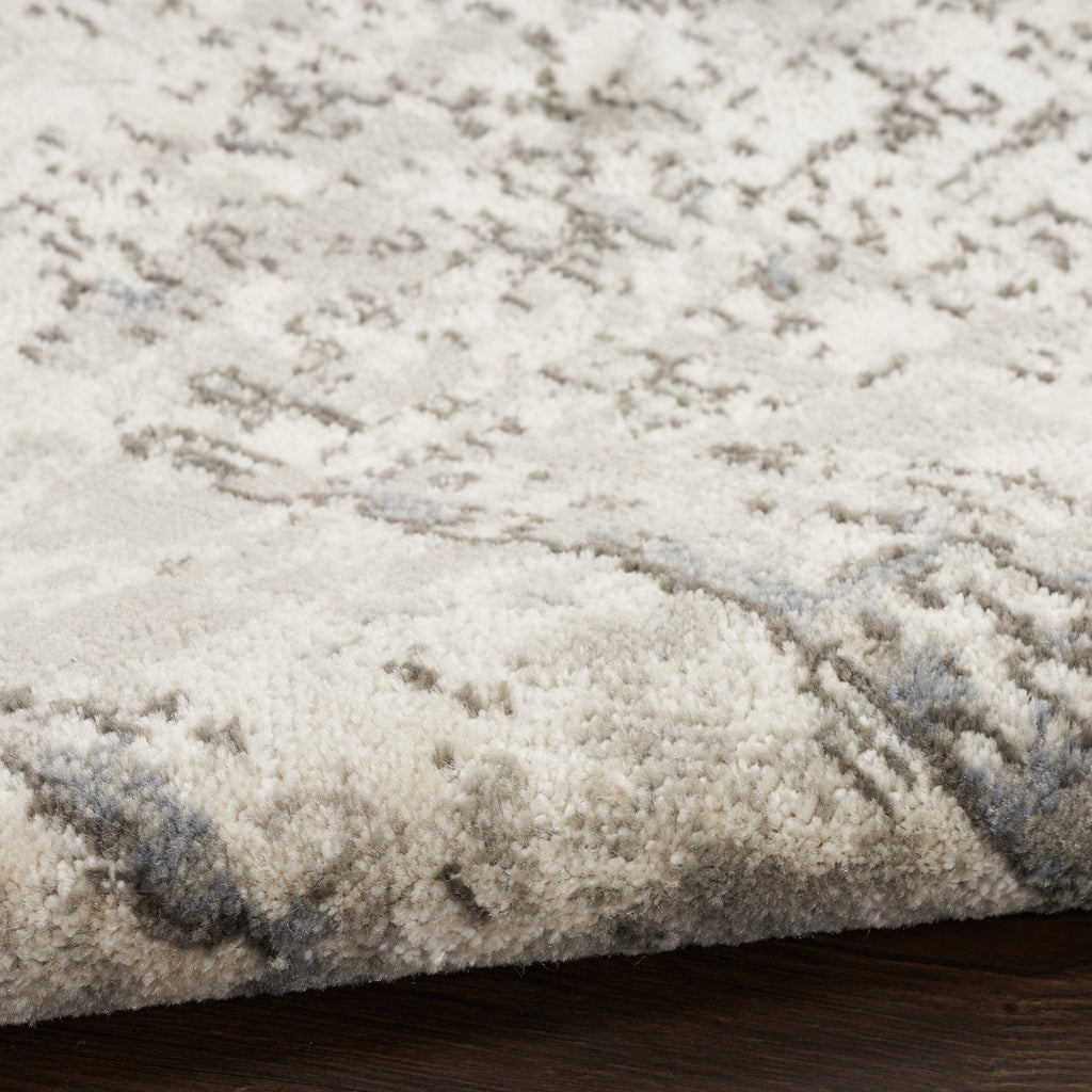 nourison quarry qua01 ivory blue grey rug
