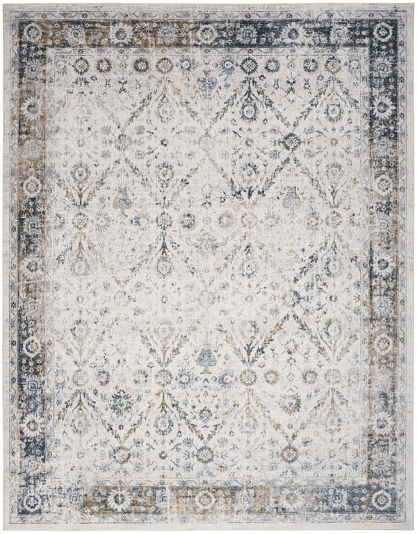 nourison astra machine washable asw16 ivory blue rug