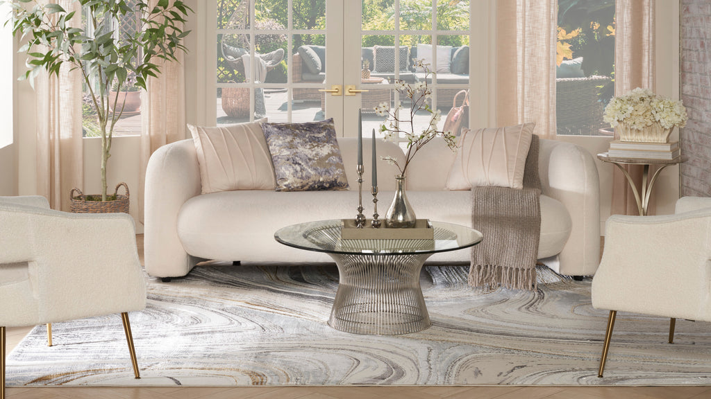 nourison glitz glz21 grey gold rug