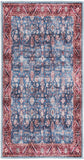 nourison grand washables grw06 blue brick rug