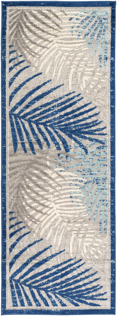 Hauteloom Liberal LIBER Aqua Machine Made Polypropylene Rug