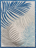 Hauteloom Liberal LIBER Aqua Machine Made Polypropylene Rug