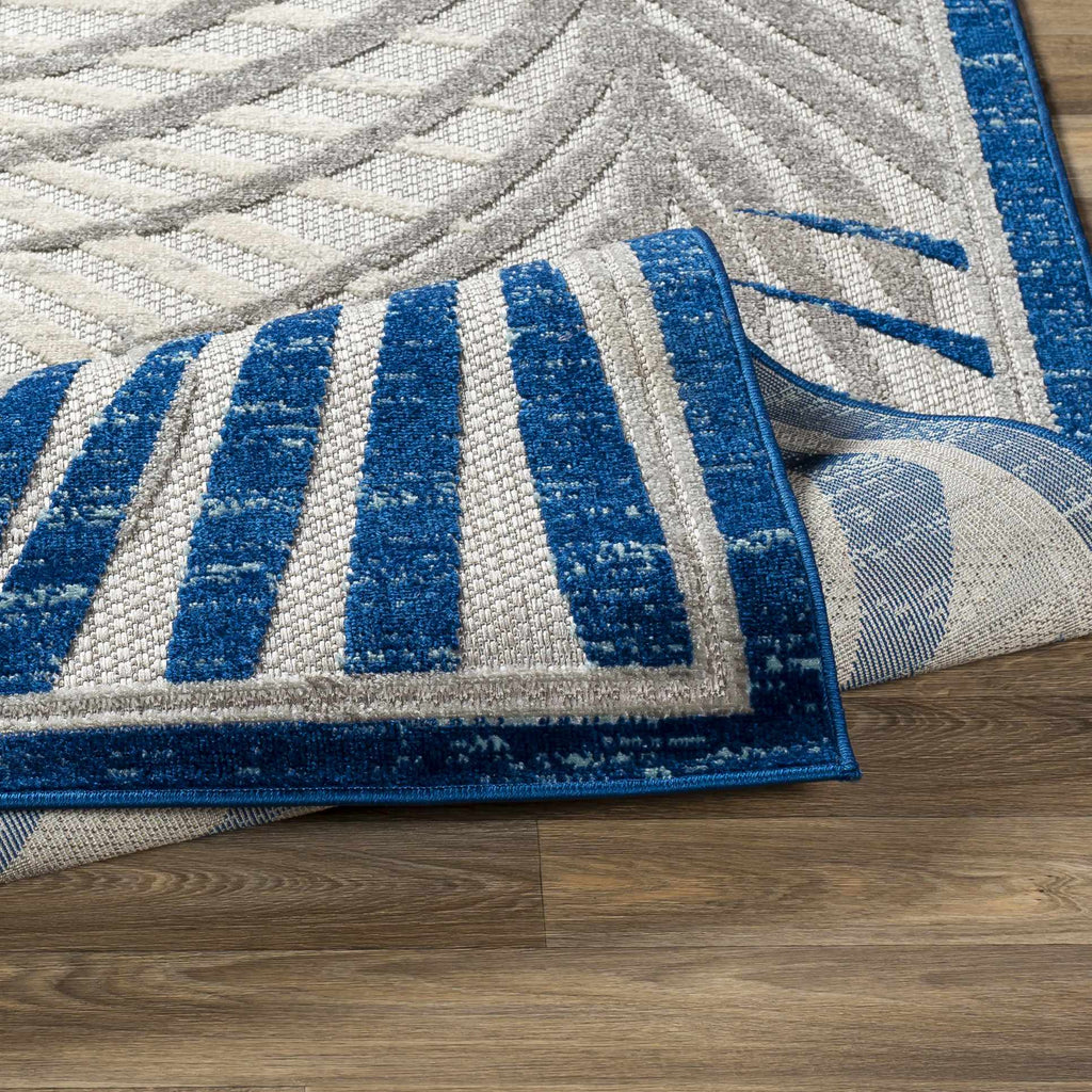 Hauteloom Liberal LIBER Aqua Machine Made Polypropylene Rug