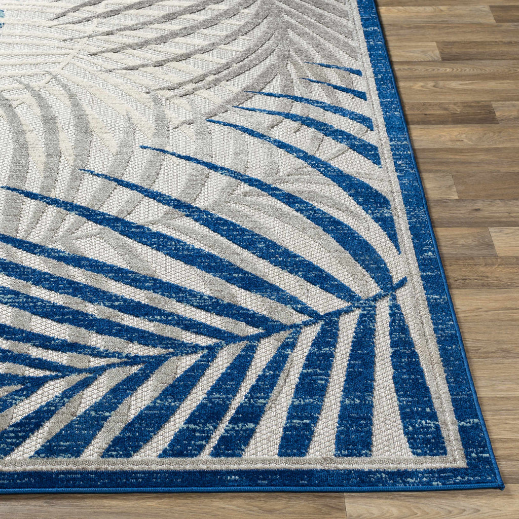 Hauteloom Liberal LIBER Aqua Machine Made Polypropylene Rug