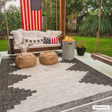 Hauteloom Djugun DJU Black Machine Made Polypropylene Rug