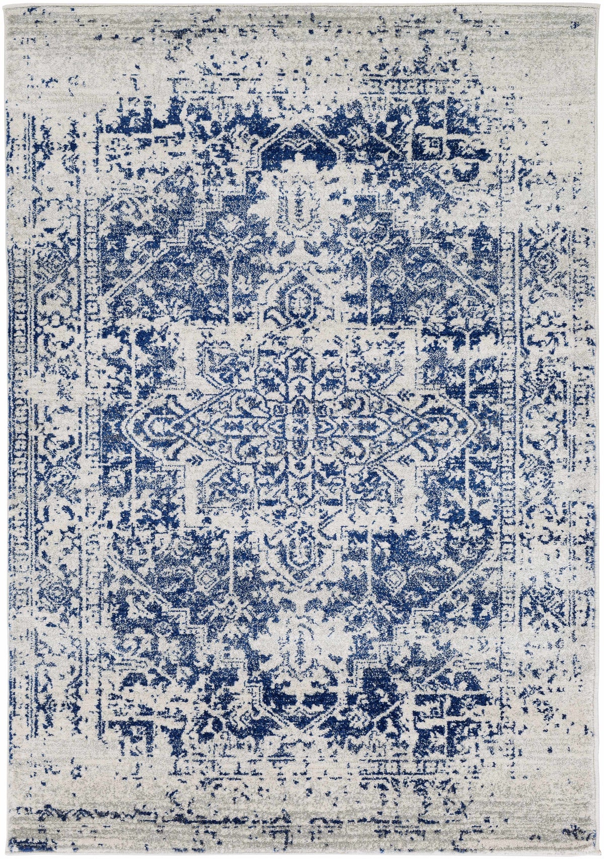 Hauteloom Limestone LIM Medium Gray Machine Made Polypropylene Rug