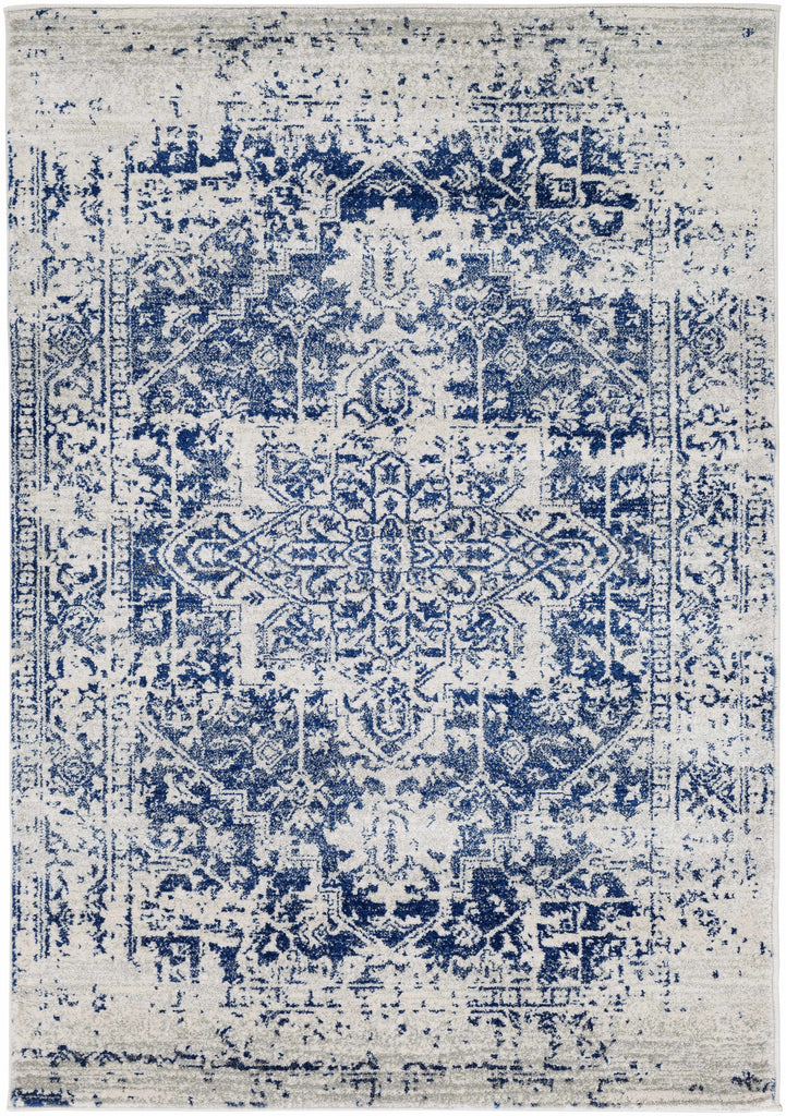 Hauteloom Limestone LIM Medium Gray Machine Made Polypropylene Rug