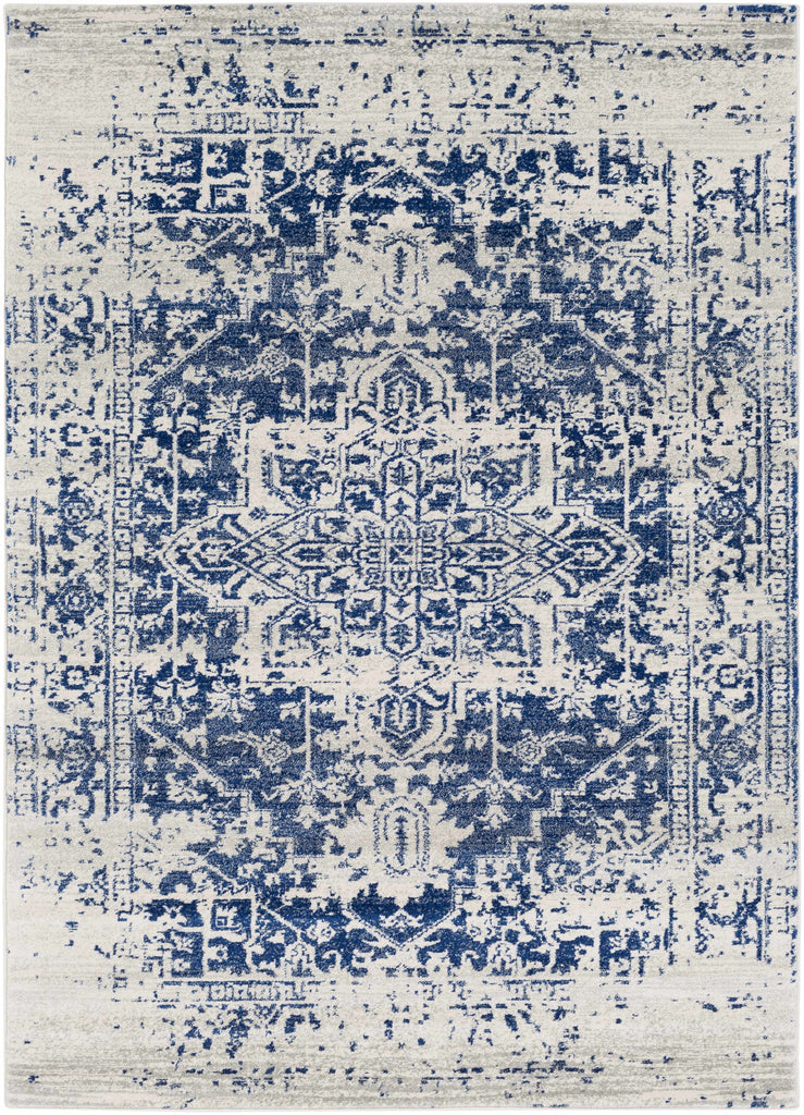 Hauteloom Limestone LIM Medium Gray Machine Made Polypropylene Rug