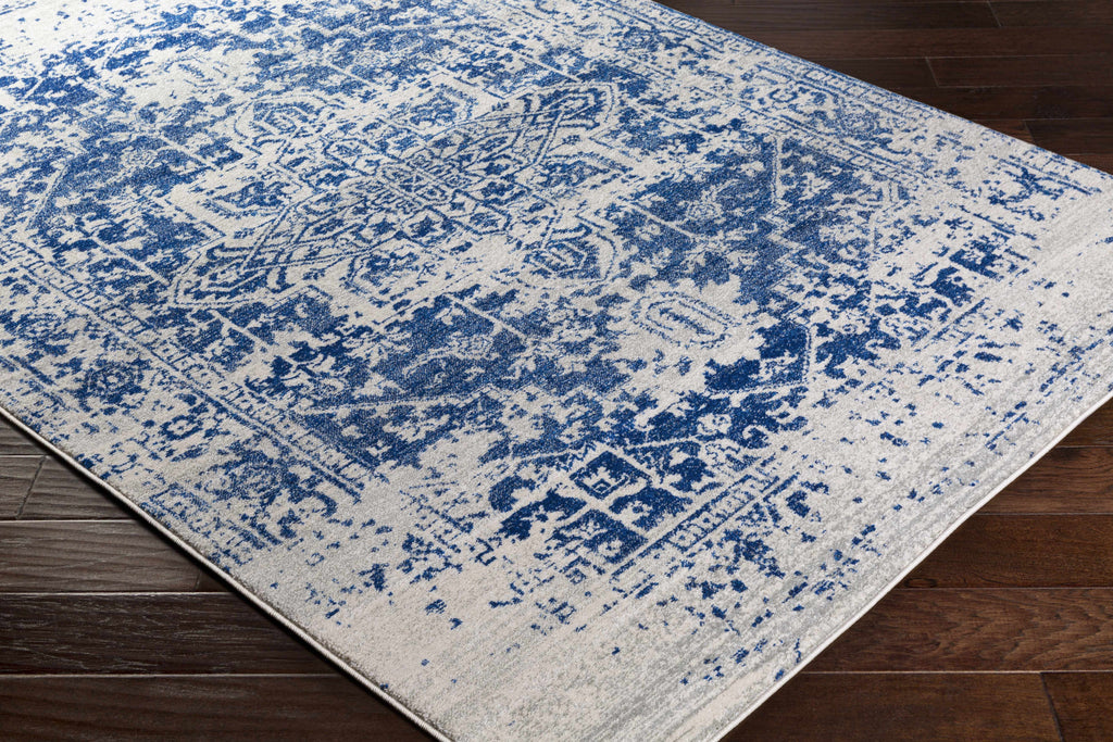 Hauteloom Limestone LIM Medium Gray Machine Made Polypropylene Rug