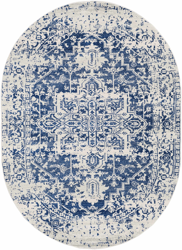Hauteloom Limestone LIM Medium Gray Machine Made Polypropylene Rug