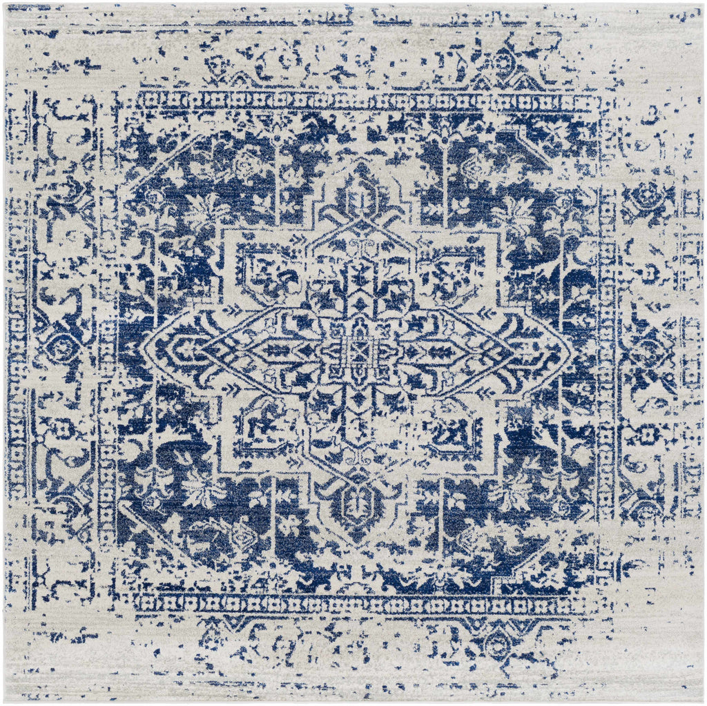 Hauteloom Limestone LIM Medium Gray Machine Made Polypropylene Rug