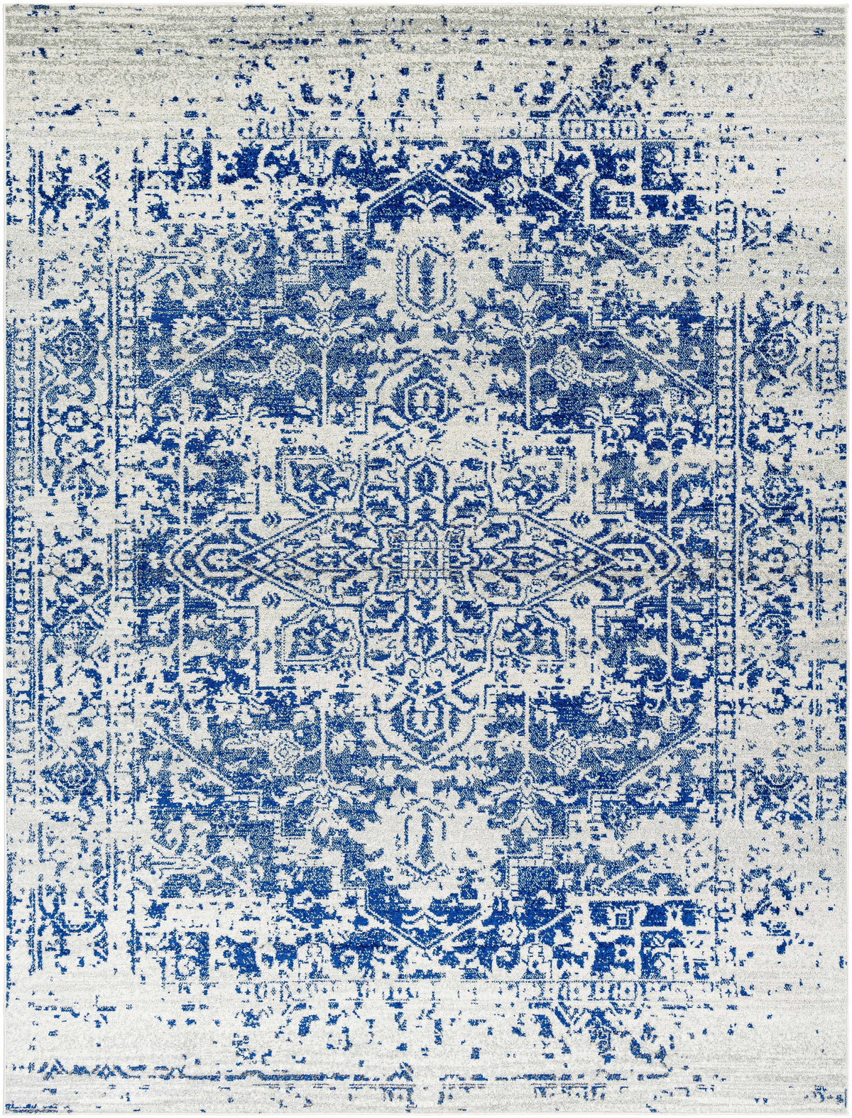Hauteloom Limestone LIM Medium Gray Machine Made Polypropylene Rug