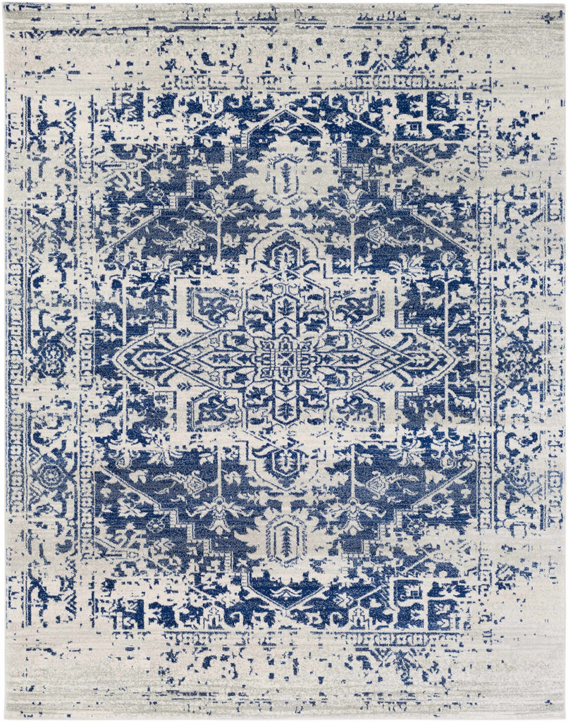 Hauteloom Limestone LIM Medium Gray Machine Made Polypropylene Rug