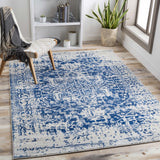 Hauteloom Limestone LIM Medium Gray Machine Made Polypropylene Rug
