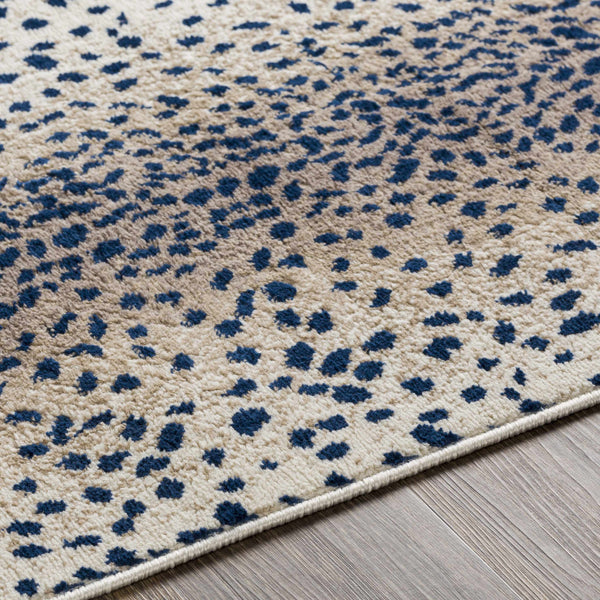 Hauteloom Livingston LIVI Navy Machine Made Polypropylene Rug